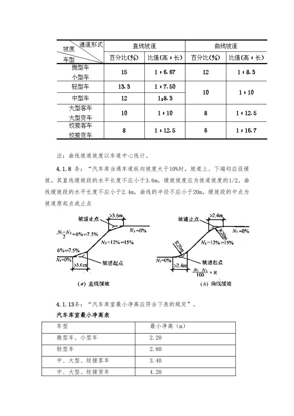 汽车库的出入口设计说明_第3页