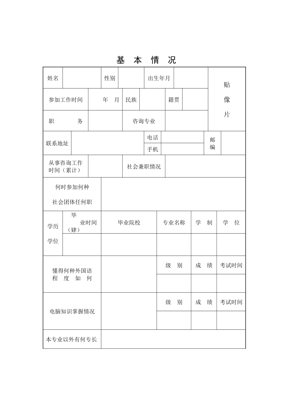 注册咨询师申请书_第3页