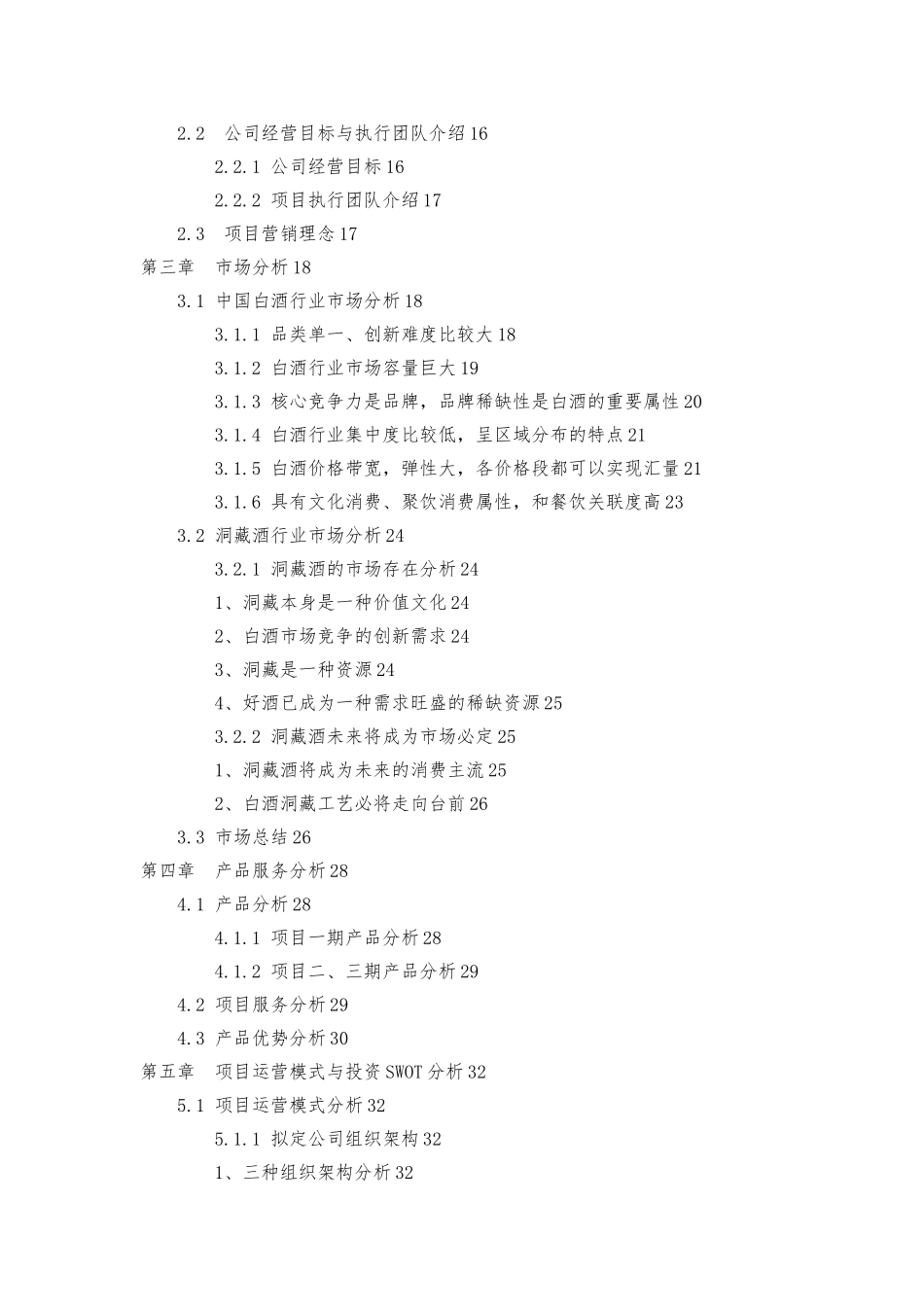 洞藏酒项目商业实施计划书_第2页
