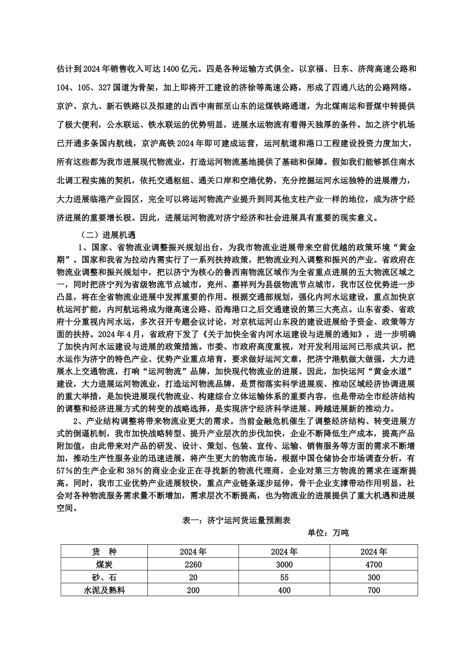 济宁市市委书记孙守刚对《济宁市运河物流发展战略研究》的批示：_第3页
