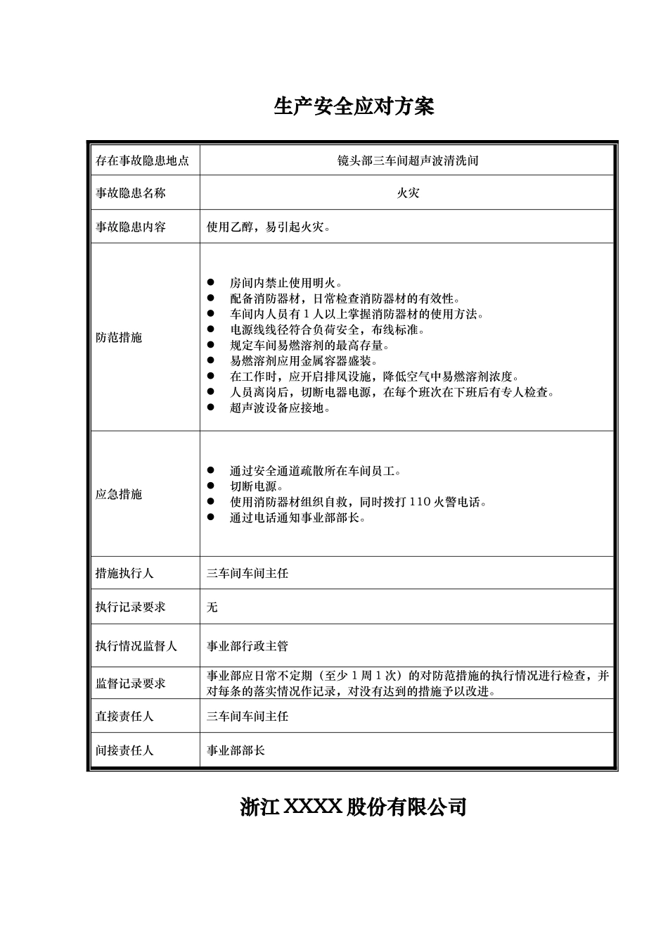 浙江某公司安全生产应急处置预案_第3页