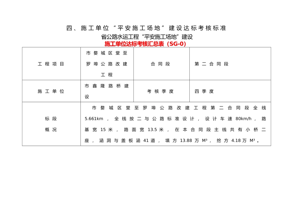 浙江省公路水运建设工程平安工地建议达标考核标准_第3页