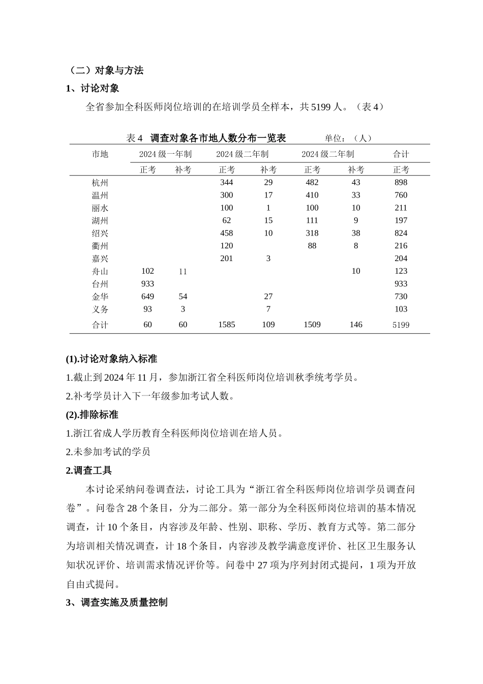 浙江省全科医师岗位培训学员现况调查研究_第3页
