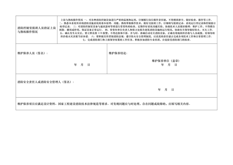 消防安全重点单位消防安全管理人员报告备案表_第3页