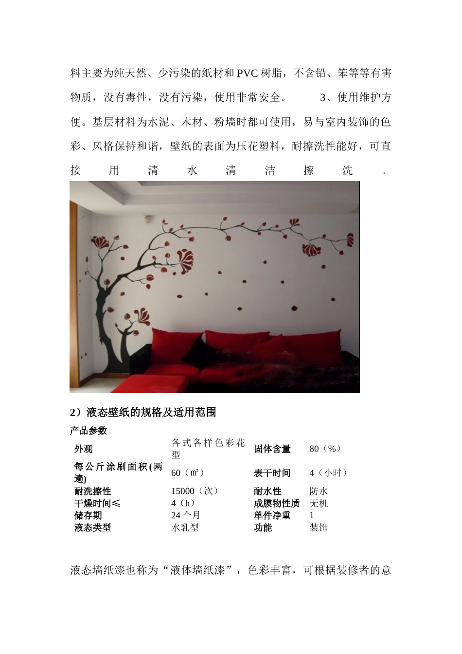 液态壁纸装饰材料考察报告样本_第2页