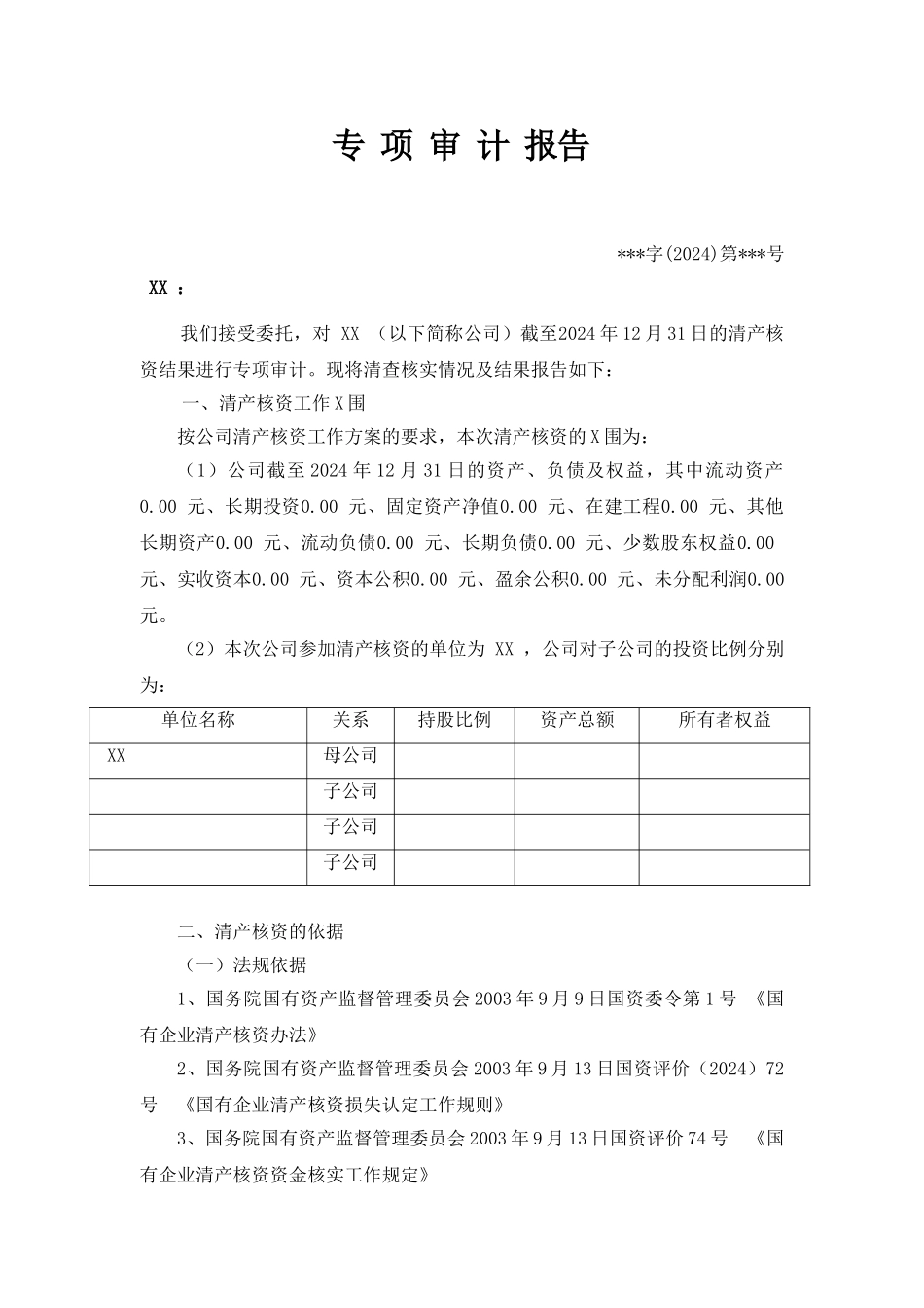 清产核资专项审计报告_第2页