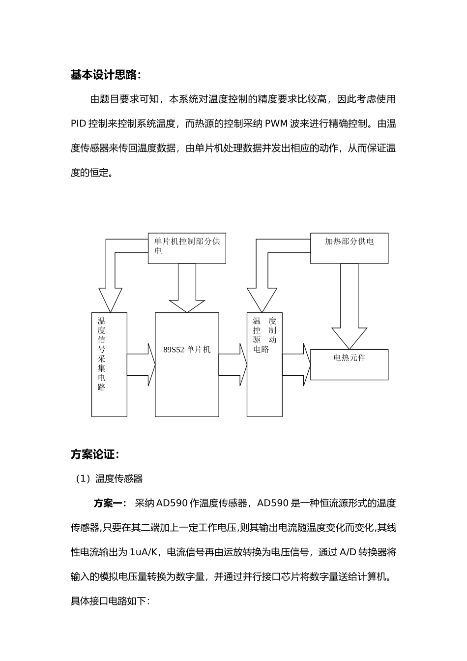 温度控制系统设计报告_第3页