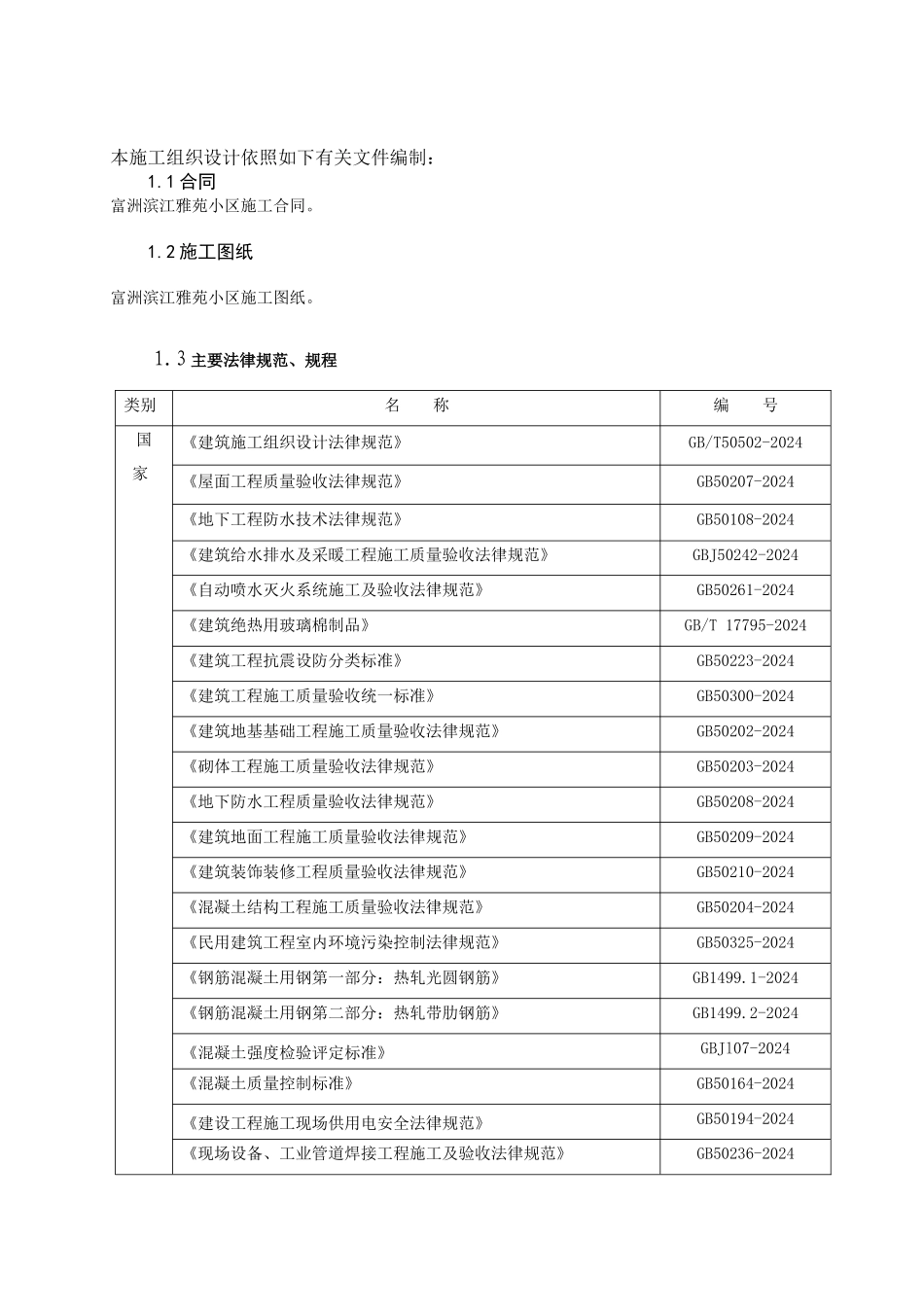 滨江雅苑施工组织总设计_第2页