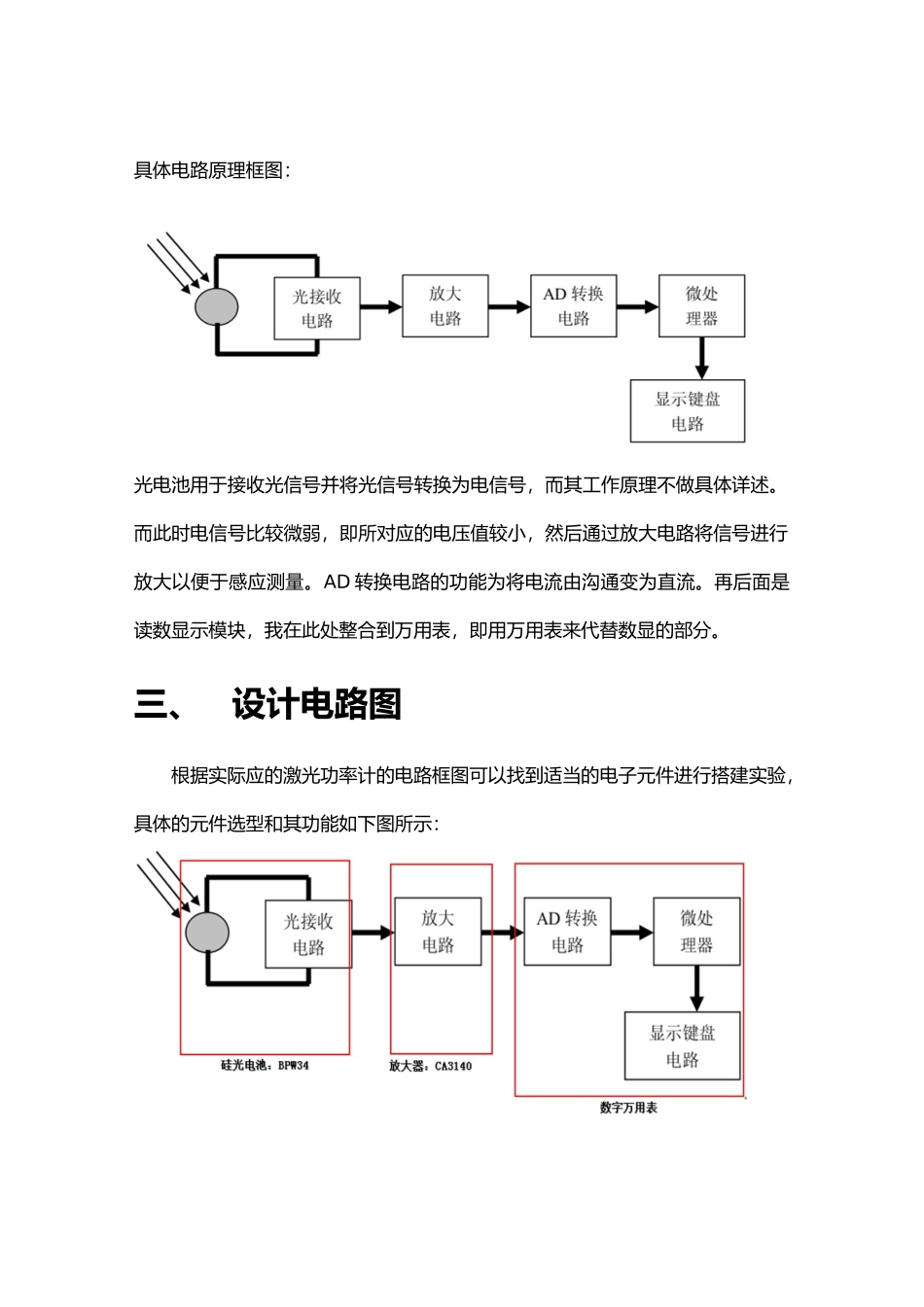 激光功率计的设计报告_第3页