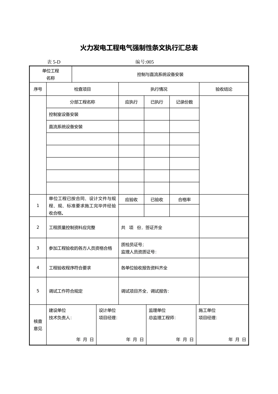 火力发电工程电气强制性条文执行汇总表_第2页