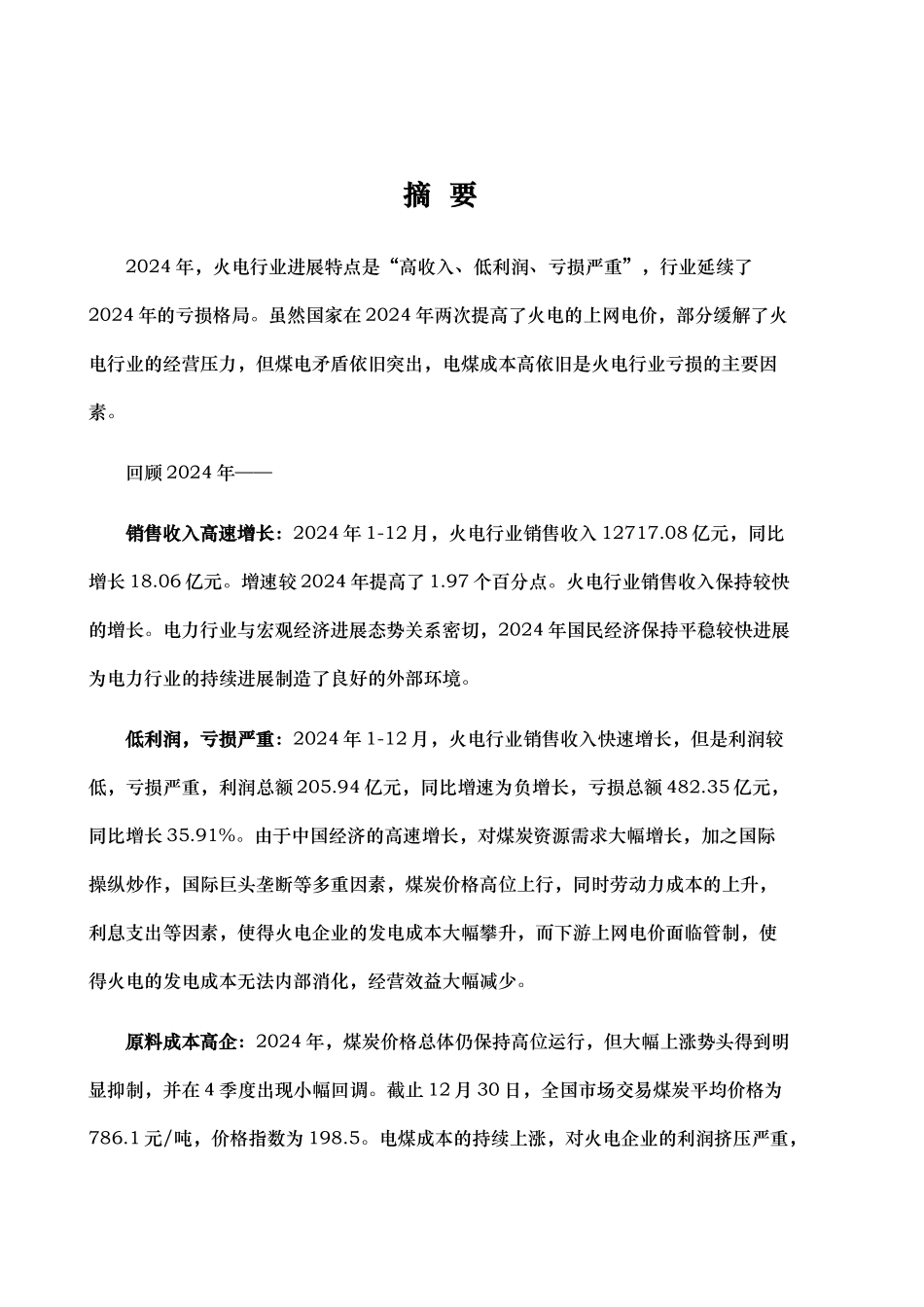 火电行业风险分析报告文案_第2页