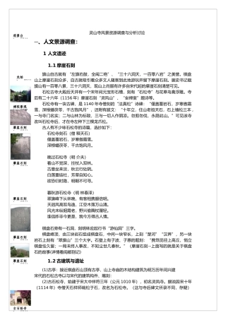 灵山寺风景资源调查与分析研究