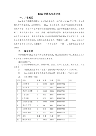 烧结机安装方案3