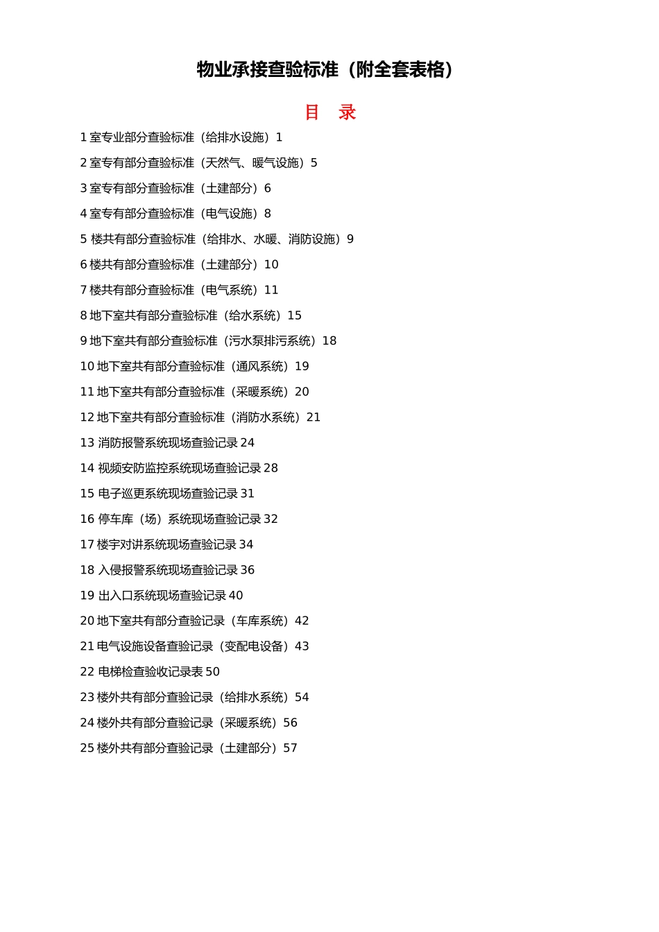 物业承接查验标准_第1页