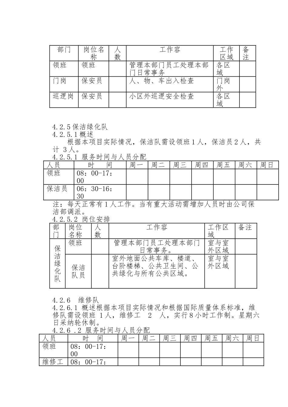 物业管理实施计划方案参考_第3页
