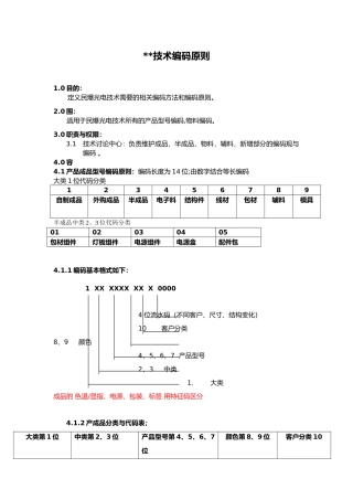 物料编码规则