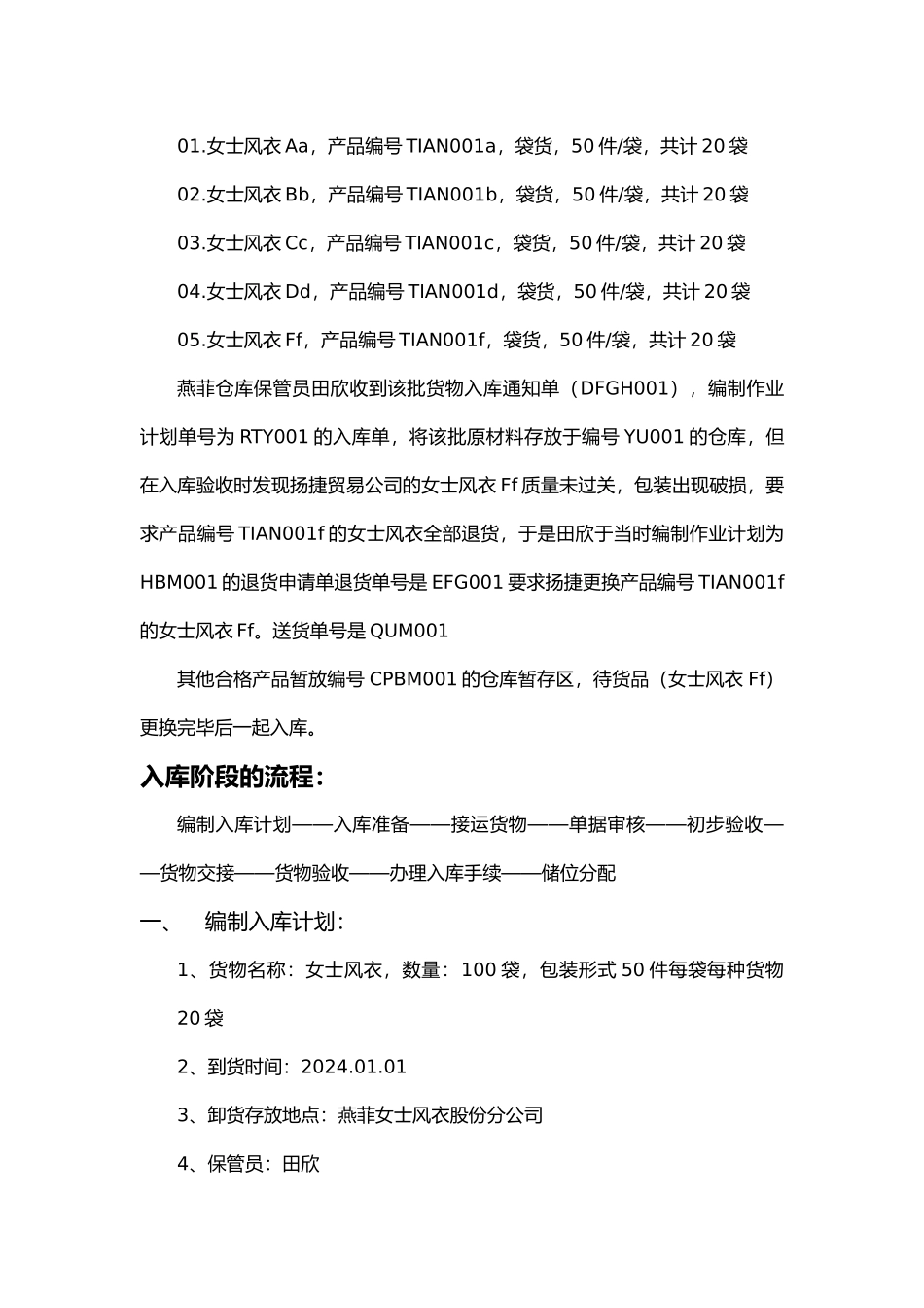 物流入库流程案例分析报告_第2页