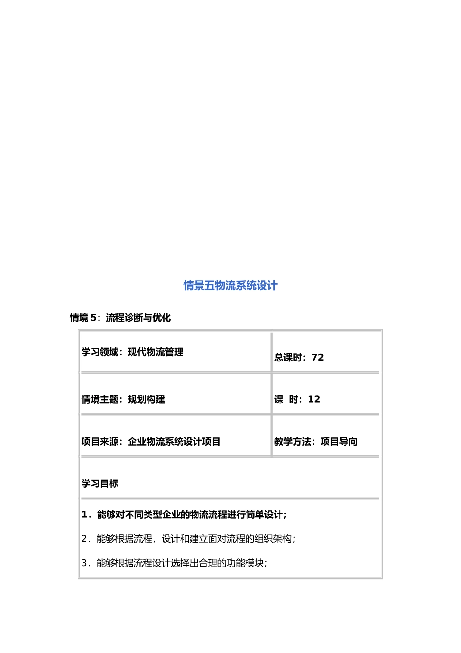 物流系统设计教学_第1页