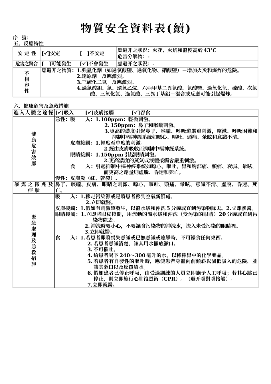 物质安全资料表_第2页