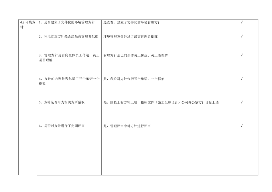 环境管理体系内部审核检查表_第3页
