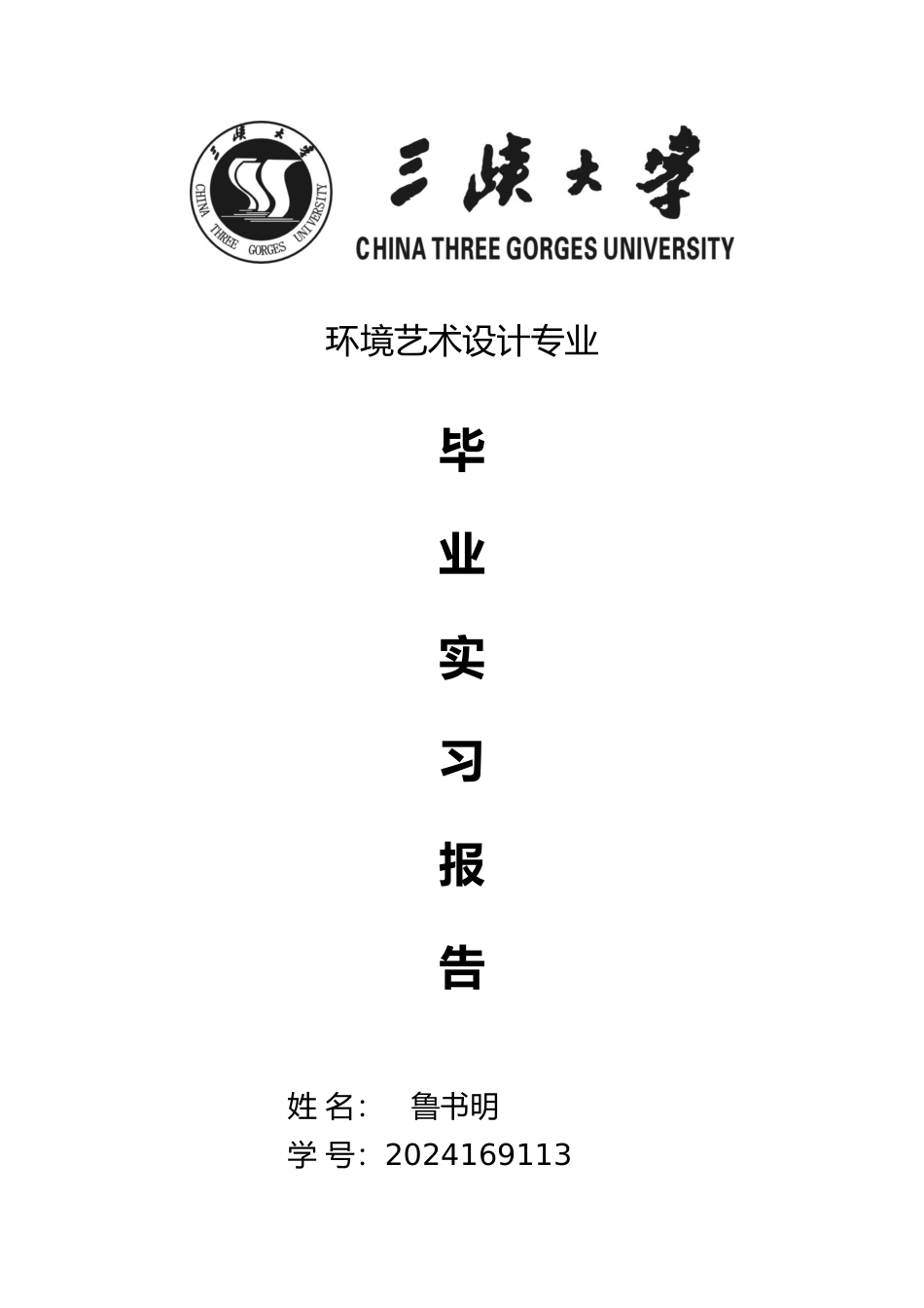 环境艺术设计实习报告_第1页