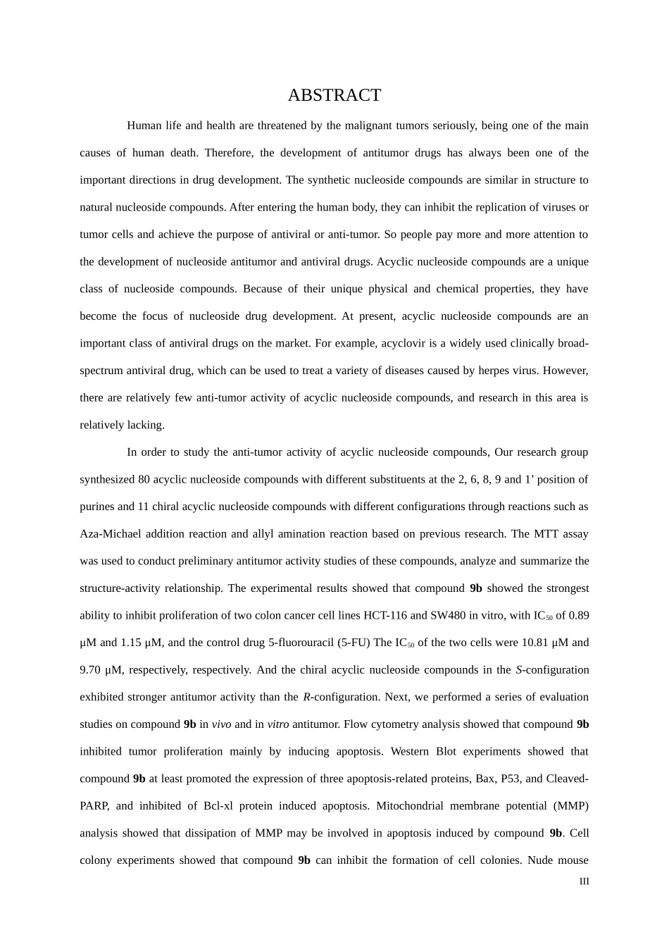 非环核苷的设计，合成及体内外抗肿瘤活性评价药物化学专业_第3页