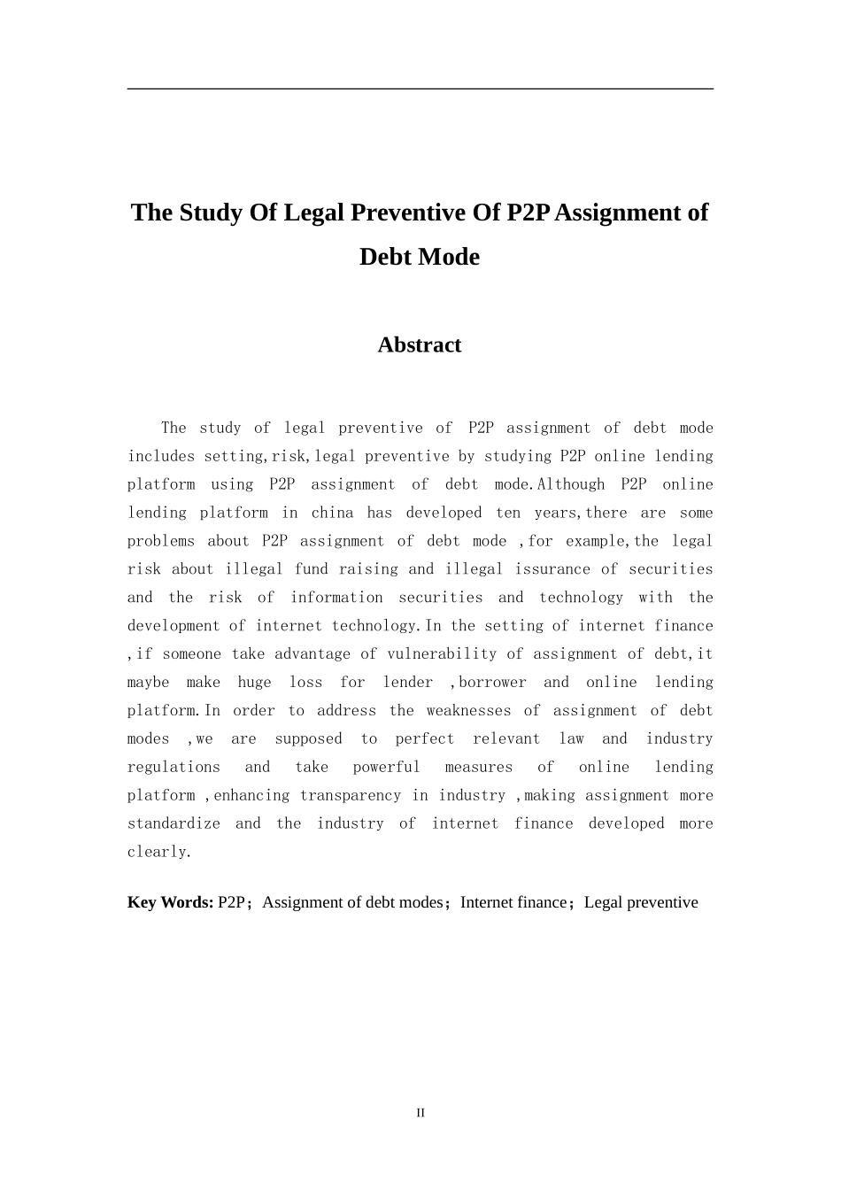 P2P债权转让模式法律规制  法学专业_第2页