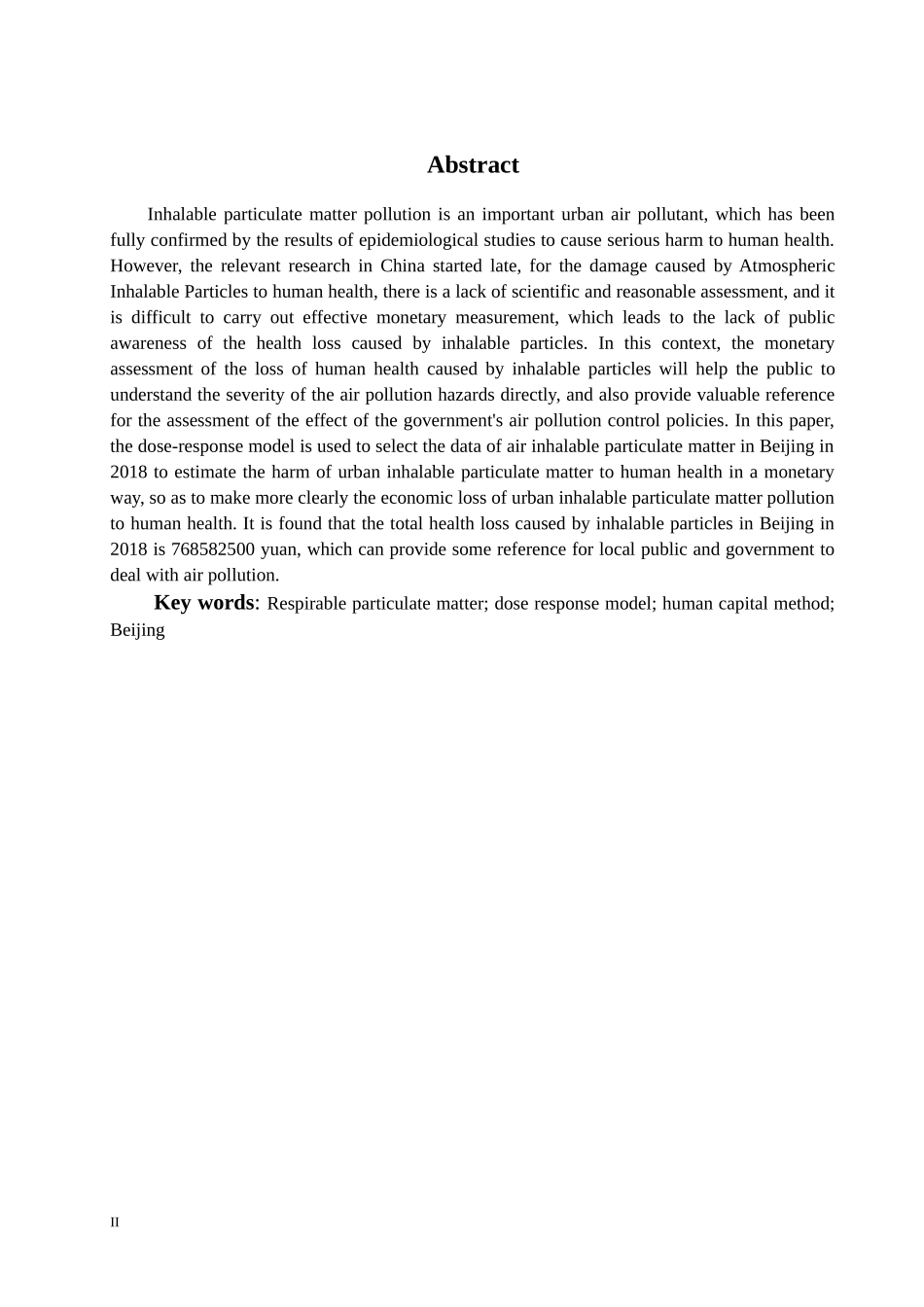 北京市可吸入颗粒物健康损失研究分析论文设计_第3页