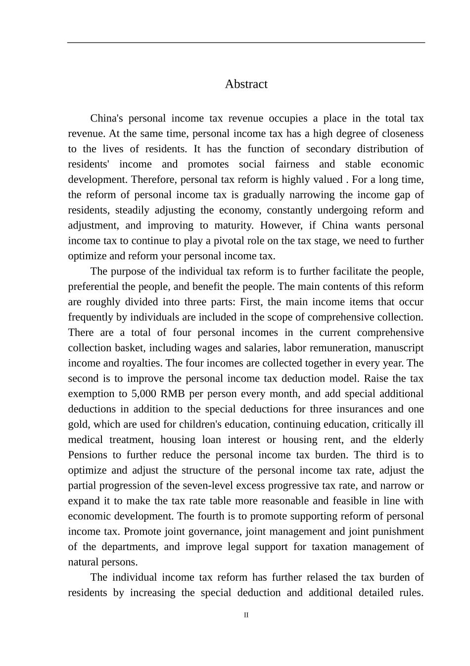 财政专业个税改革对营口金铮实业有限公司员工的影响问题研究_第3页