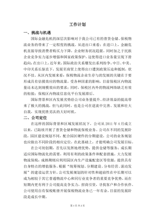 工作计划 - 副本