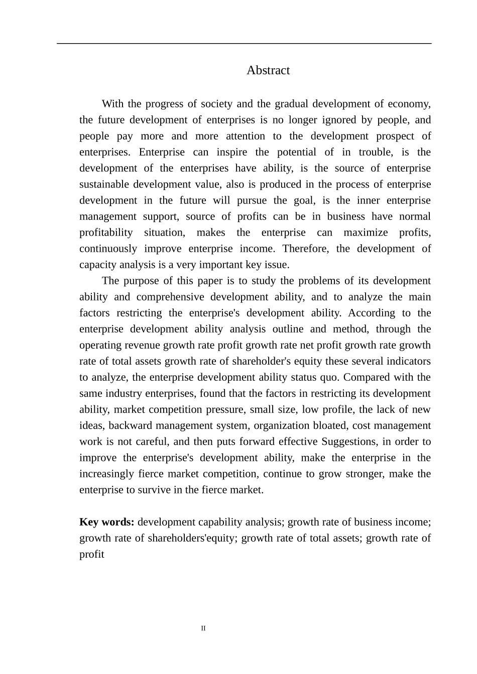 工商管理专业 鞍钢民企二炼钢福利厂发展能力分析_第3页