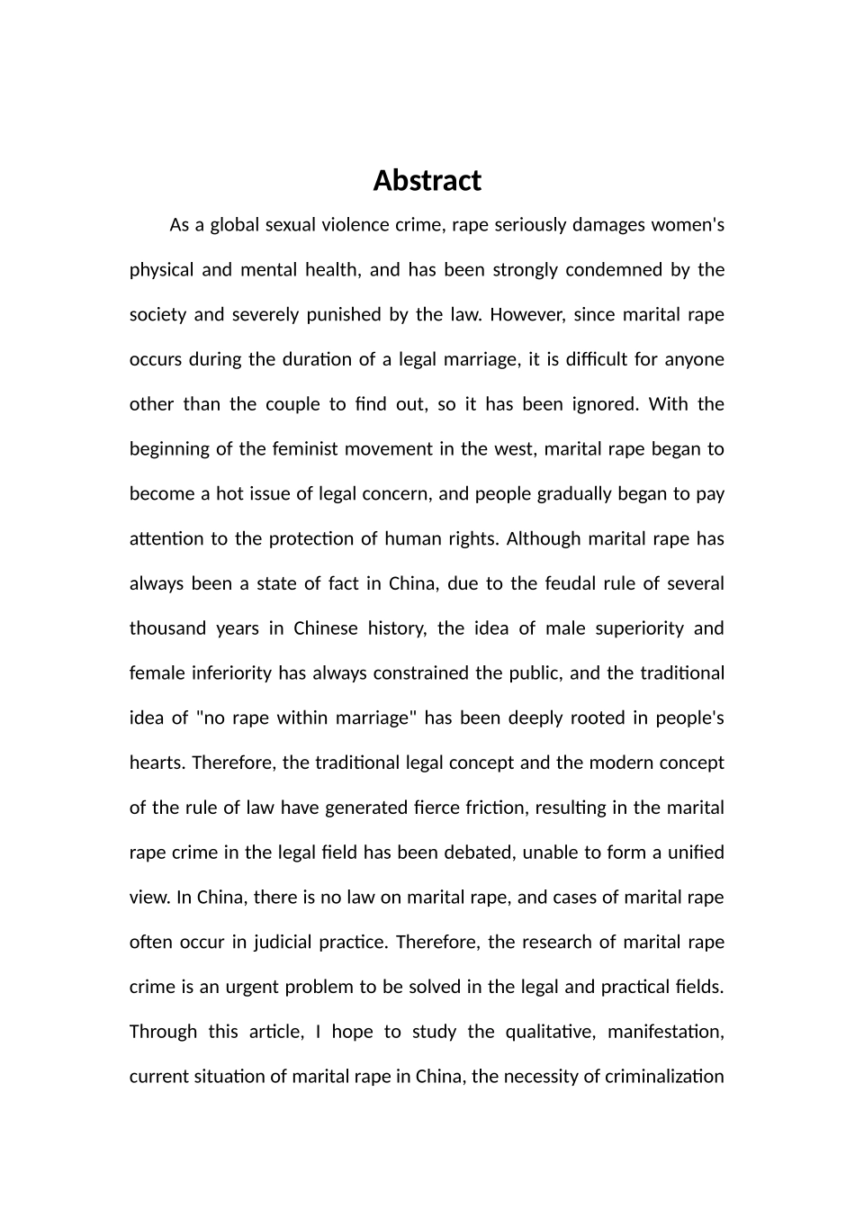 法学专业 婚内强奸相关问题研究_第2页