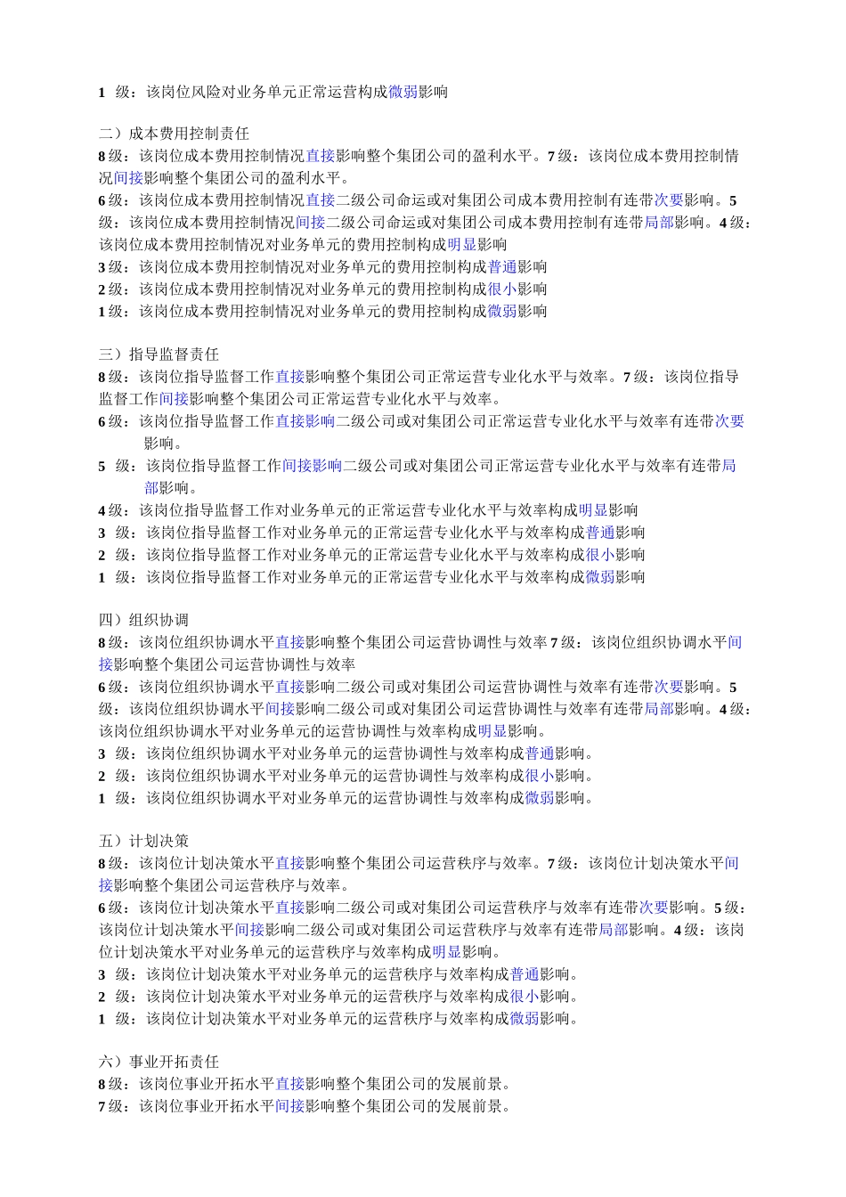 岗位价值薪酬评分表_第2页