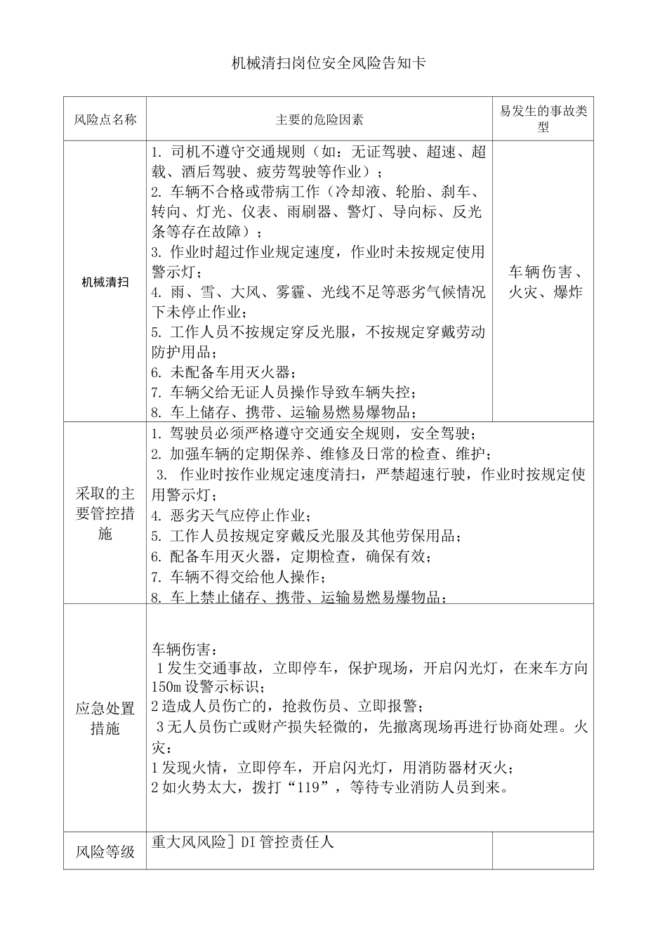 环卫岗位人员风险告知卡_第2页