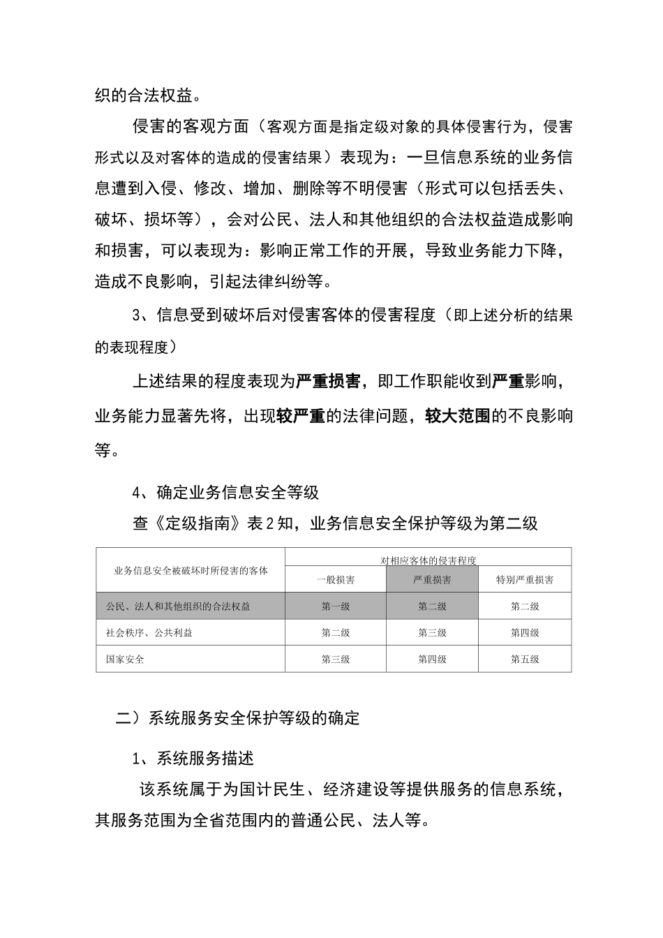 信息系统安全等级保护定级报告-中国网络安全等级保护网_第3页