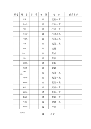 班级上报名单