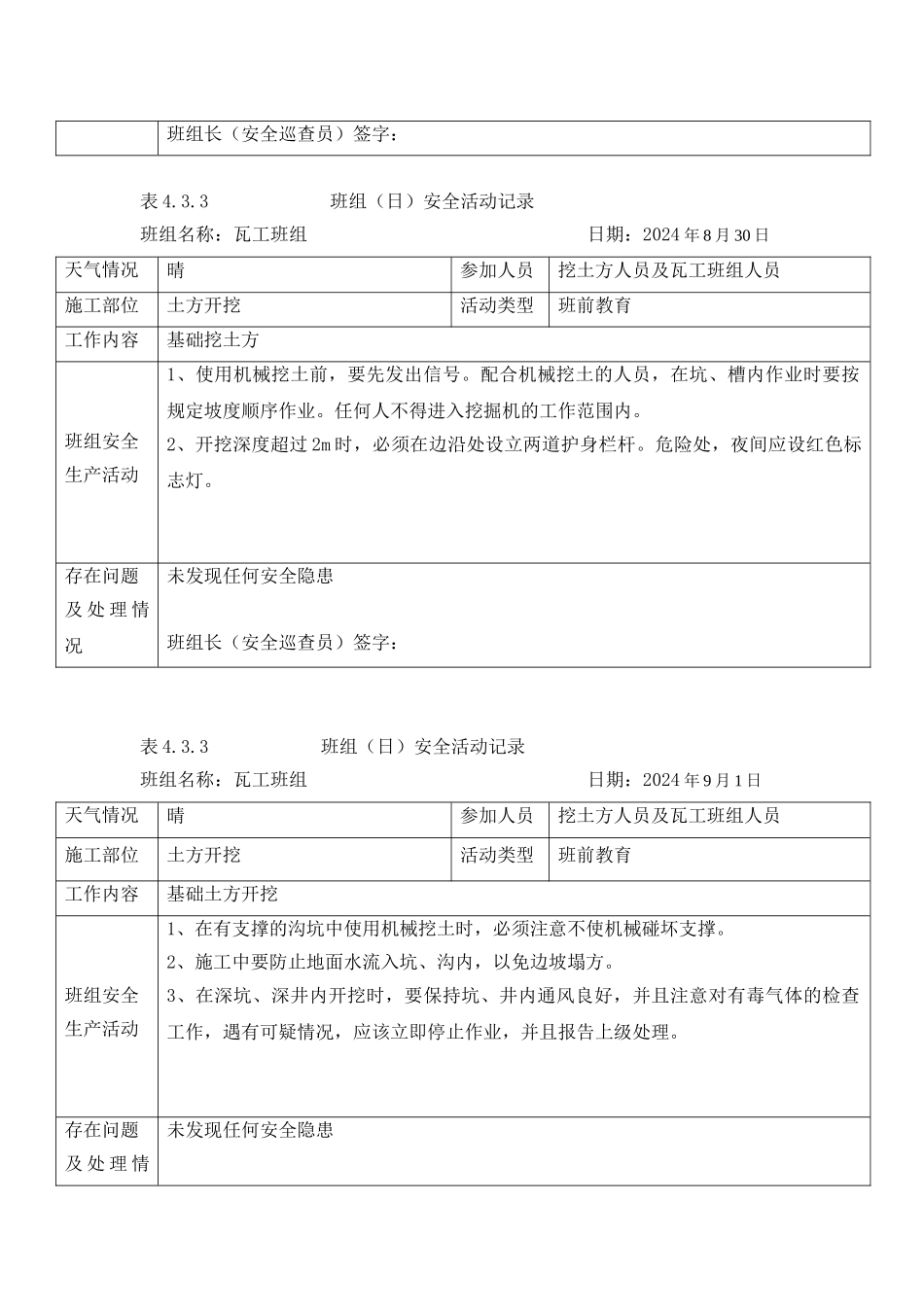班组安全活动j记录：4.3.3(DOC213页)_第2页