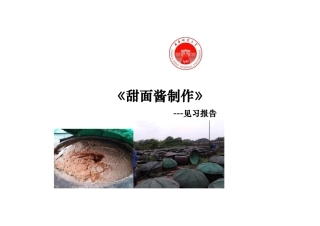 甜面酱豆瓣酱调查报告