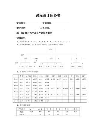 生产计划与控制