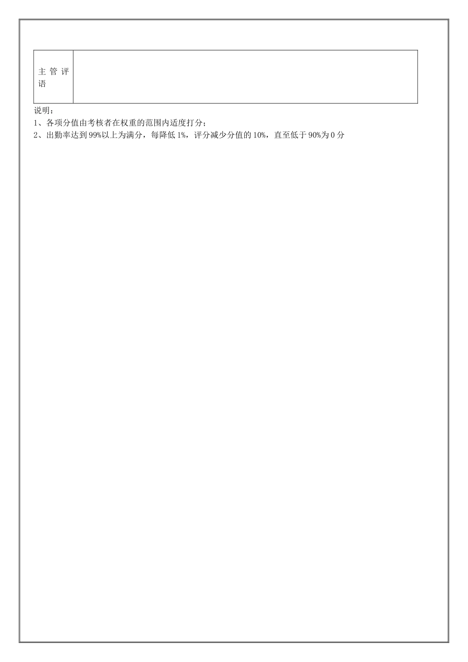 生产部-生产工艺管理员（年度考核）表_第2页