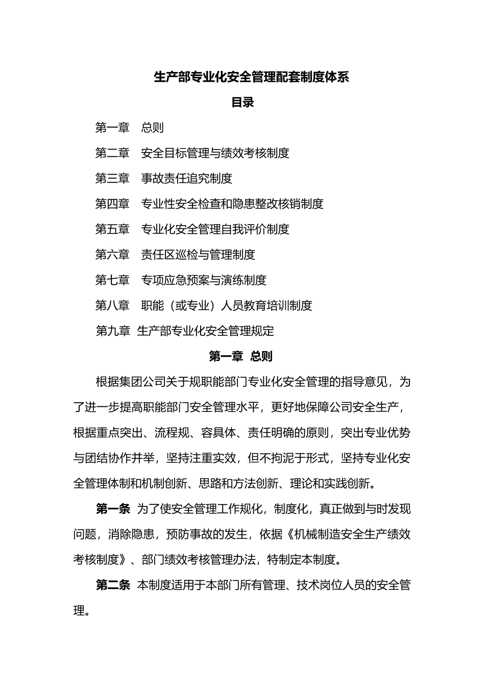 生产部专业化安全管理配套制度体系_第3页