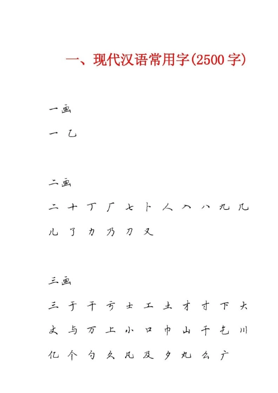 田英章硬笔行书现代汉语3500常用字字帖_第1页
