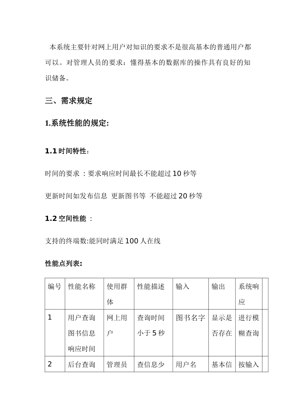 电子书店需求分析说明书_第2页