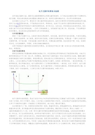电子元器件检测与测试方法