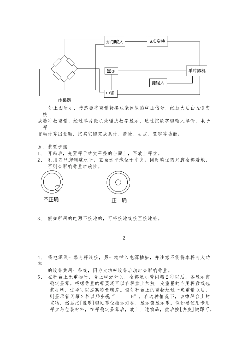 电子台秤说明书模板_第3页