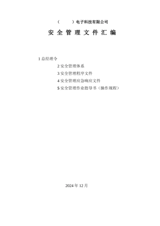 电子行业安全文件