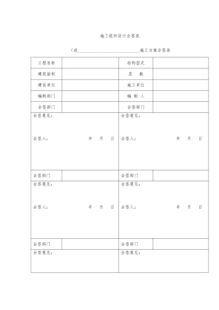 电气工程施工设计方案范本