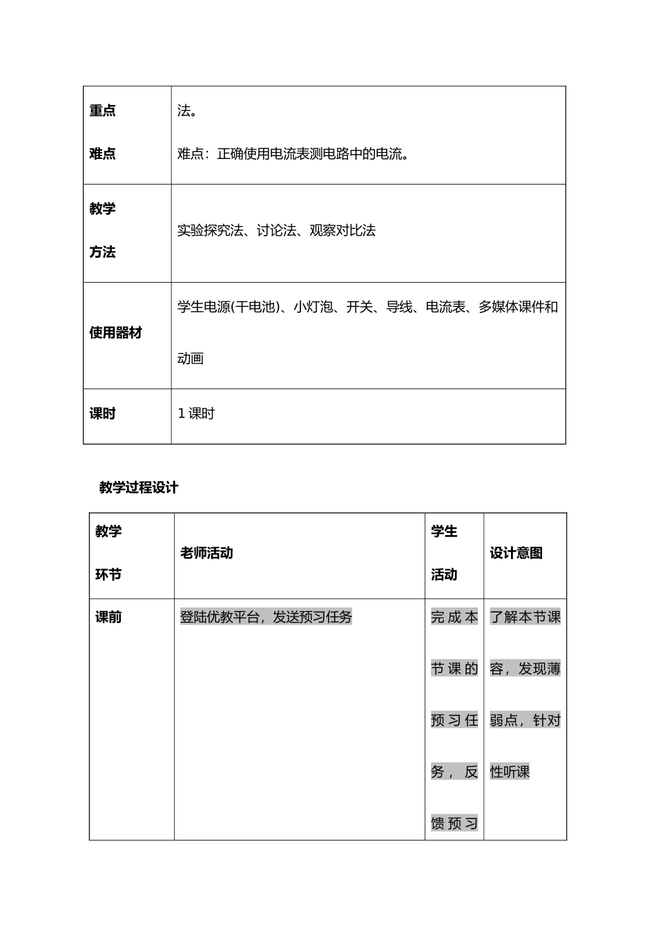 电流的测量教学案_第3页