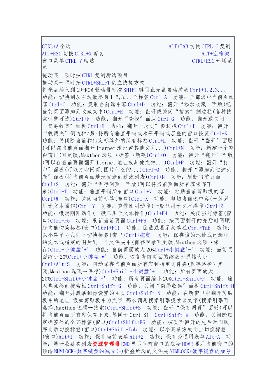 电脑各种快捷键使用大全_第2页