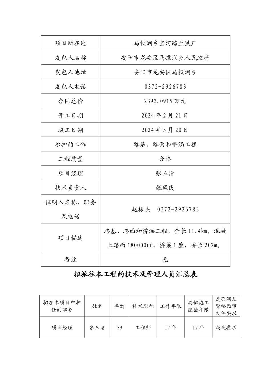 登封市告成镇Y005关上至蒋庄公路改建工程_第2页